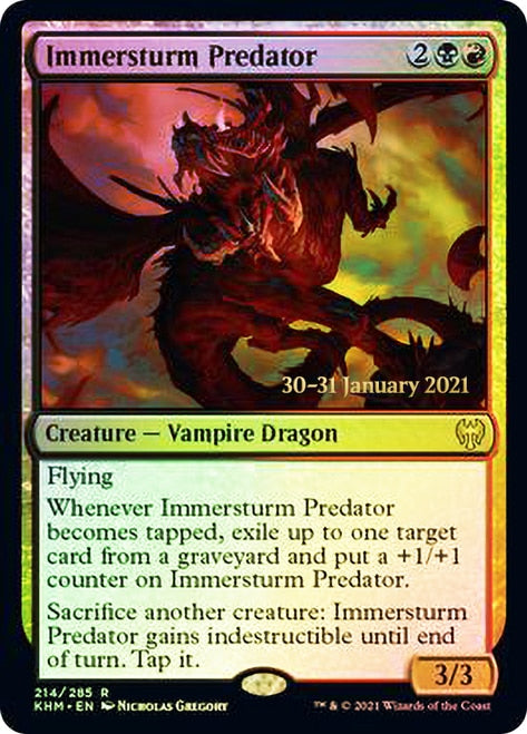Immersturm Predator [Kaldheim Prerelease Promos] Magic: The Gathering