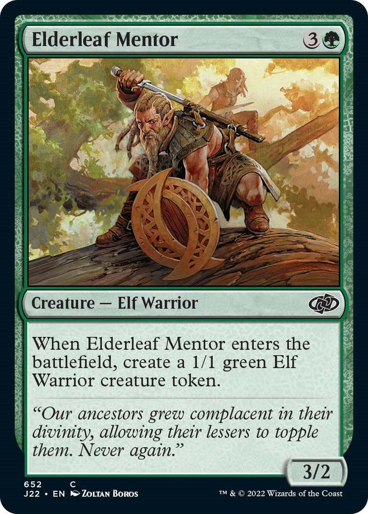 Elderleaf Mentor [Jumpstart 2022] Magic: The Gathering