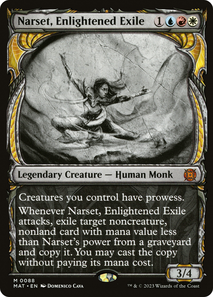 Narset, Enlightened Exile (Showcase) [March of the Machine: The Aftermath] Magic: The Gathering