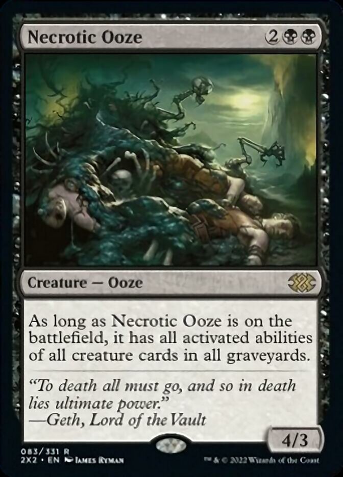 Necrotic Ooze [Double Masters 2022] Magic: The Gathering