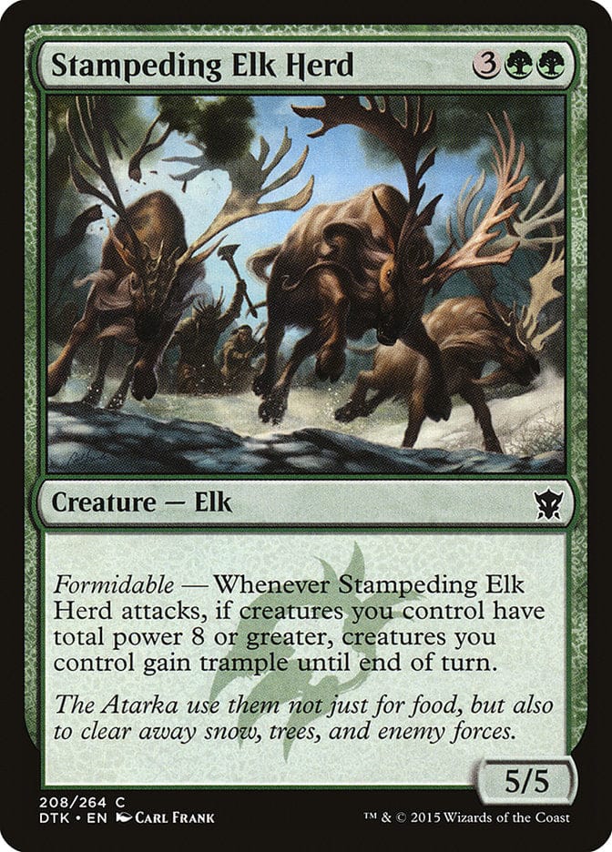 Stampeding Elk Herd [Dragons of Tarkir] Magic: The Gathering