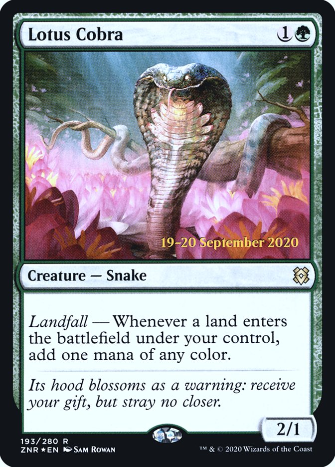 Lotus Cobra [Zendikar Rising Prerelease Promos] Magic: The Gathering