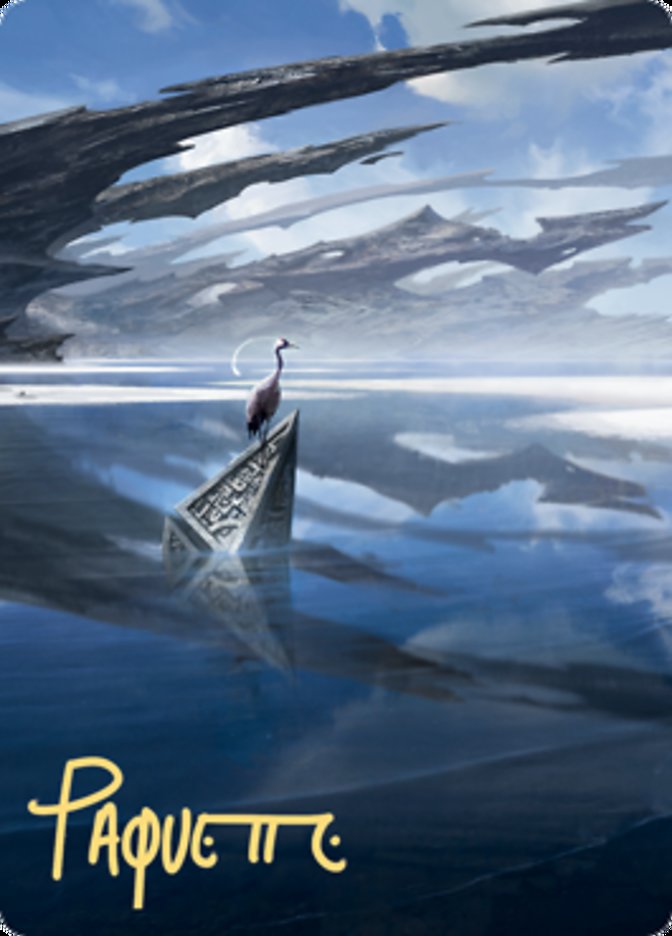 Seachrome Coast Art Card (Gold-Stamped Signature) [Zendikar Rising Art Series] Magic: The Gathering