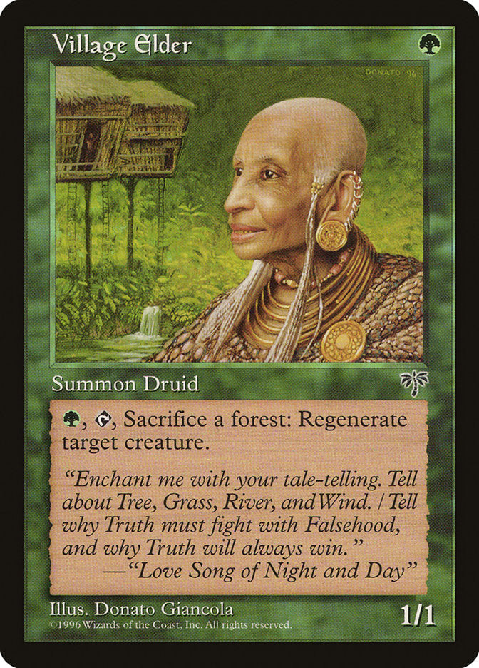 Village Elder [Mirage] Magic: The Gathering