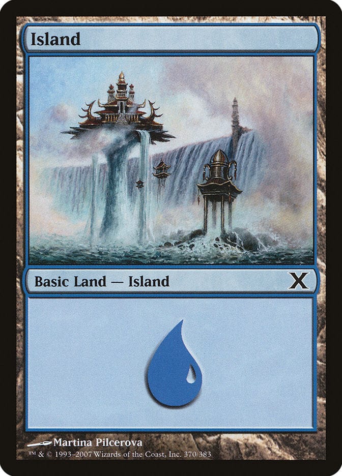 Island (370) [Tenth Edition] Magic: The Gathering