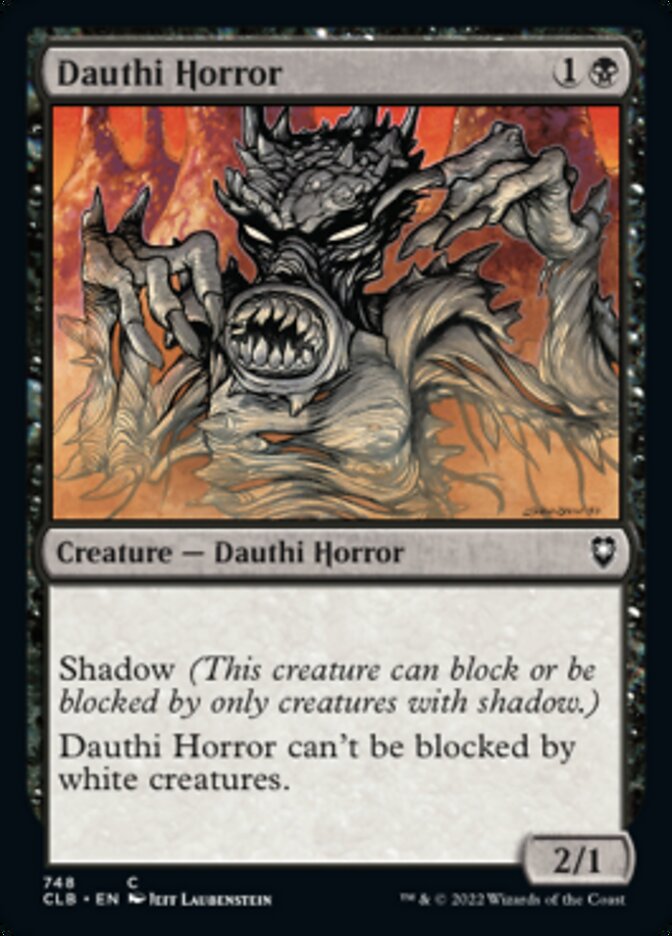 Dauthi Horror [Commander Legends: Battle for Baldur's Gate] Magic: The Gathering