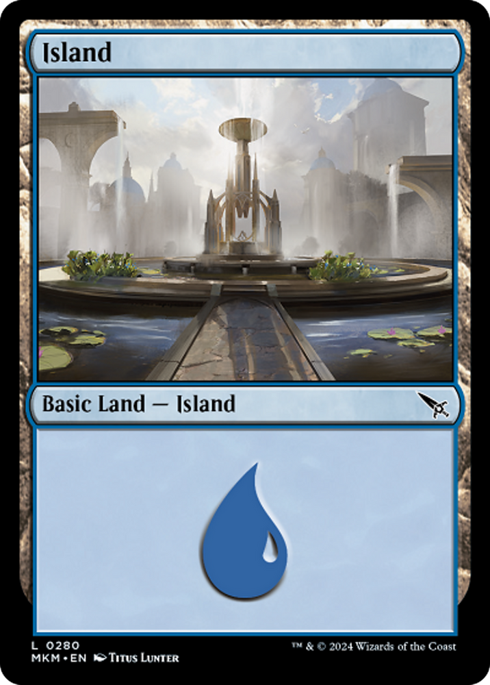 Island (0280) [Murders at Karlov Manor] Magic: The Gathering