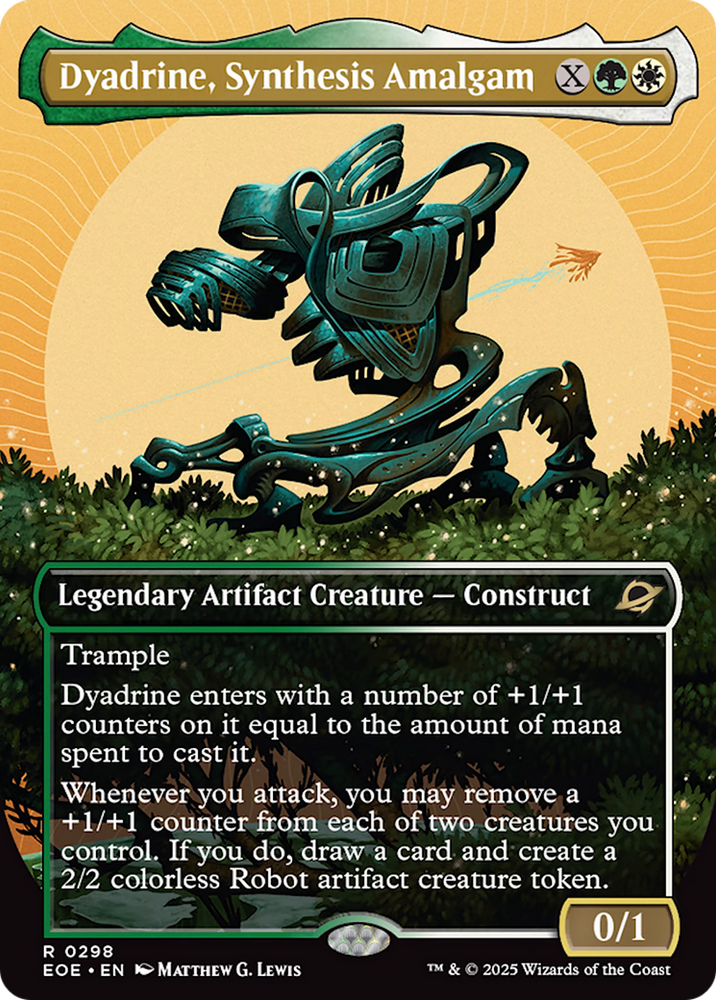 Dyadrine, Synthesis Amalgam (Borderless) [Edge of Eternities] Magic: The Gathering
