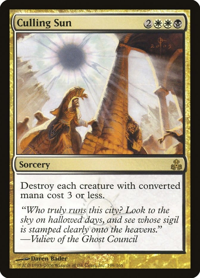 Culling Sun [Guildpact] Magic: The Gathering
