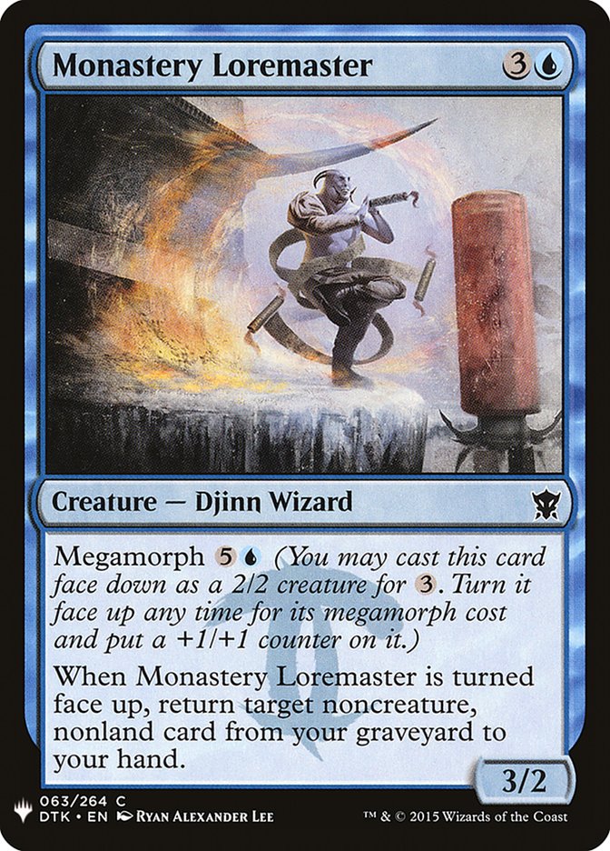 Monastery Loremaster [Mystery Booster] Magic: The Gathering
