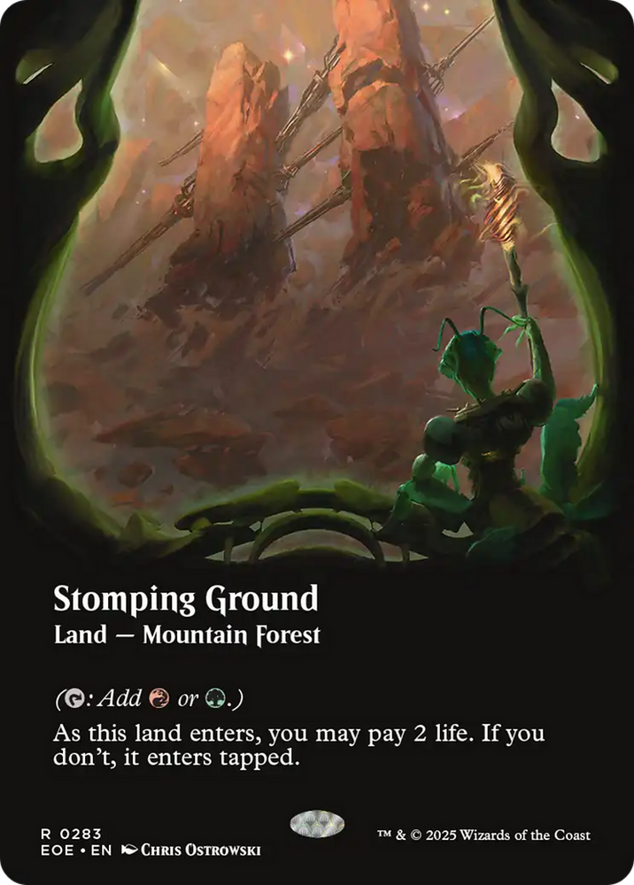 Stomping Ground (Borderless) [Edge of Eternities] Magic: The Gathering