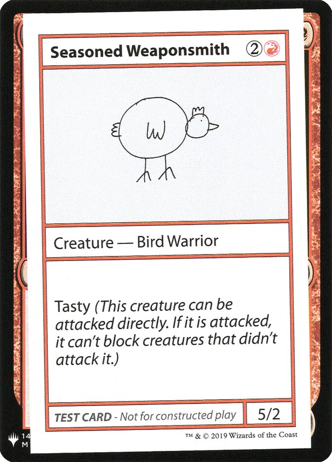 Seasoned Weaponsmith [Mystery Booster Playtest Cards] Magic: The Gathering