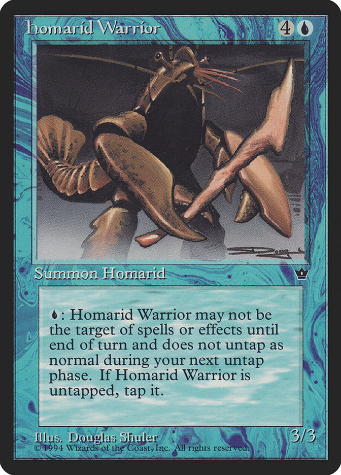 Homarid Warrior (Douglas Shuler) [Fallen Empires] Magic: The Gathering
