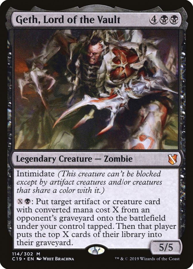 Geth, Lord of the Vault [Commander 2019] Magic: The Gathering