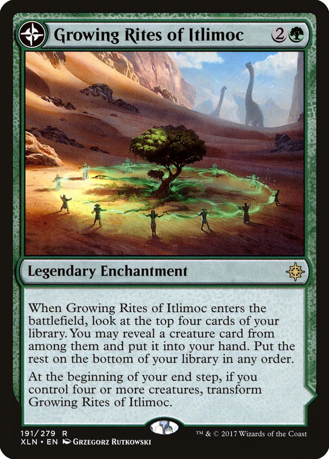 Growing Rites of Itlimoc // Itlimoc, Cradle of the Sun [Ixalan] Magic: The Gathering