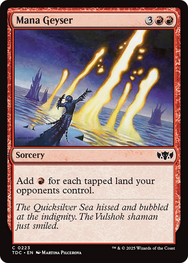 Mana Geyser [Tarkir: Dragonstorm Commander] Magic: The Gathering