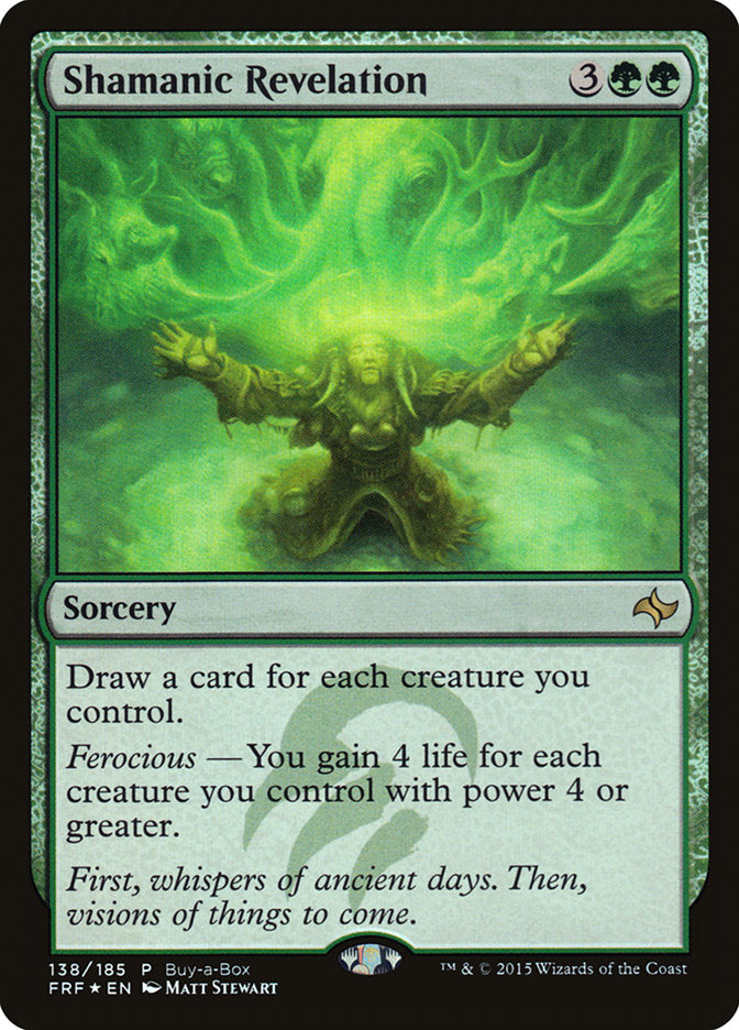 Shamanic Revelation (Buy-A-Box) [Fate Reforged Promos] Magic: The Gathering