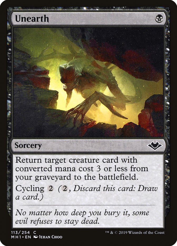 Unearth [Modern Horizons] Magic: The Gathering