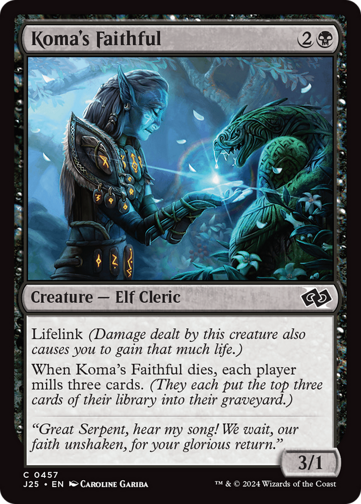 Koma's Faithful [Foundations Jumpstart] Magic: The Gathering