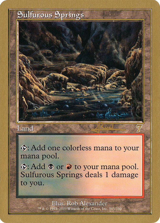 Sulfurous Springs (Antoine Ruel) [World Championship Decks 2001] Magic: The Gathering