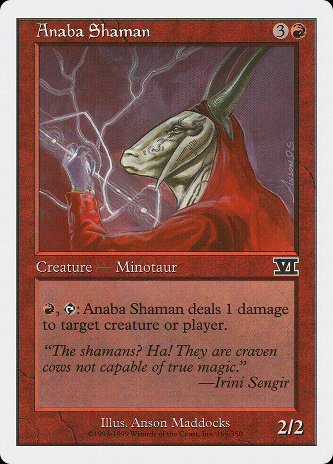 Anaba Shaman [Classic Sixth Edition] Magic: The Gathering