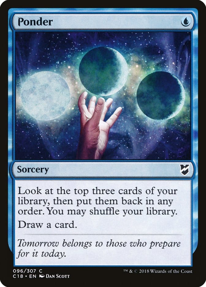 Ponder [Commander 2018] Magic: The Gathering