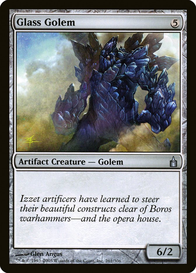Glass Golem [Ravnica: City of Guilds] Magic: The Gathering