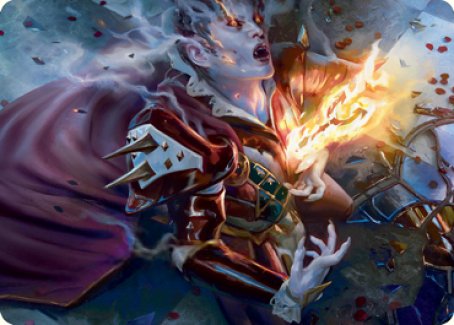 Flame-Blessed Bolt Art Card [Innistrad: Crimson Vow Art Series] Magic: The Gathering