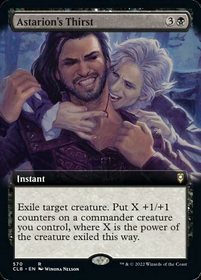 Astarion's Thirst (Extended Art) [Commander Legends: Battle for Baldur's Gate] Magic: The Gathering