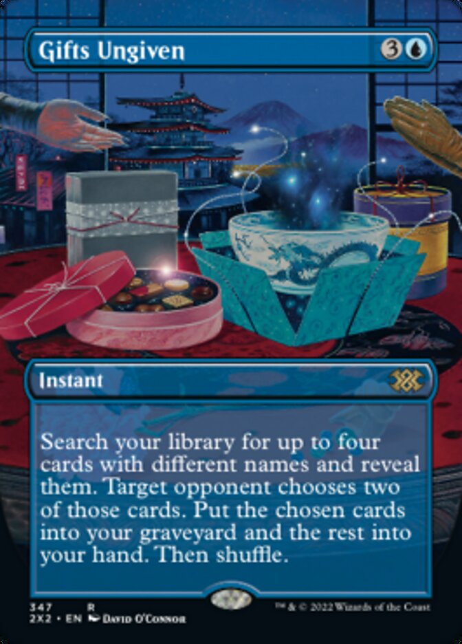 Gifts Ungiven (Borderless Alternate Art) [Double Masters 2022] Magic: The Gathering