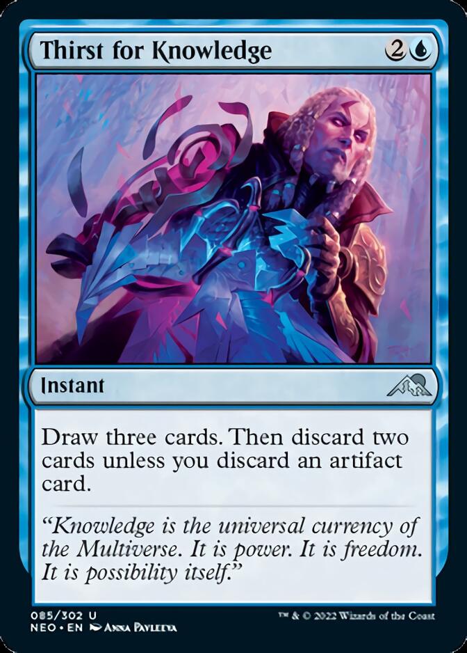 Thirst for Knowledge [Kamigawa: Neon Dynasty] Magic: The Gathering