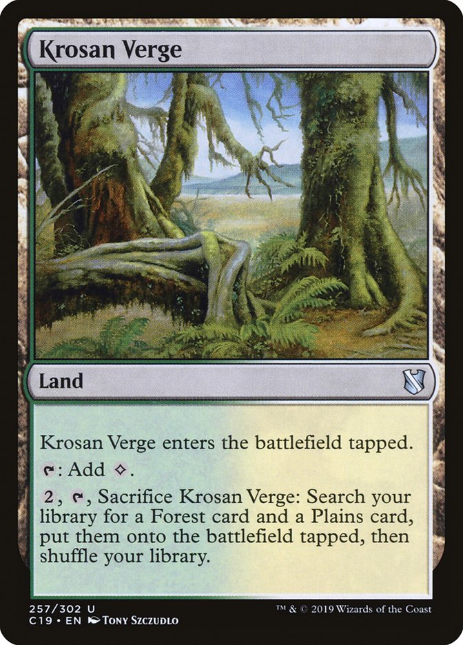 Krosan Verge [Commander 2019] Magic: The Gathering