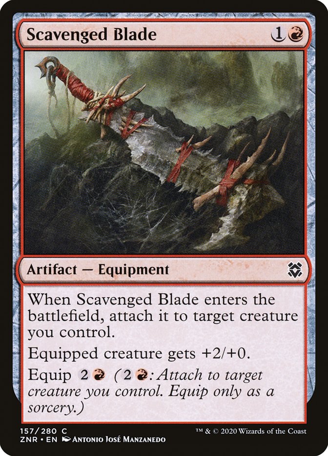Scavenged Blade [Zendikar Rising] Magic: The Gathering