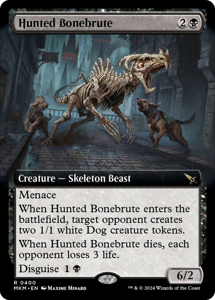 Hunted Bonebrute (Extended Art) [Murders at Karlov Manor] Magic: The Gathering