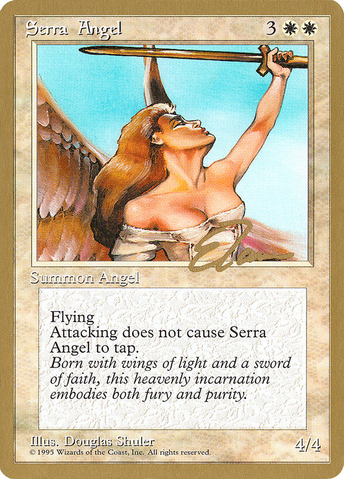 Serra Angel (Eric Tam) [Pro Tour Collector Set] Magic: The Gathering