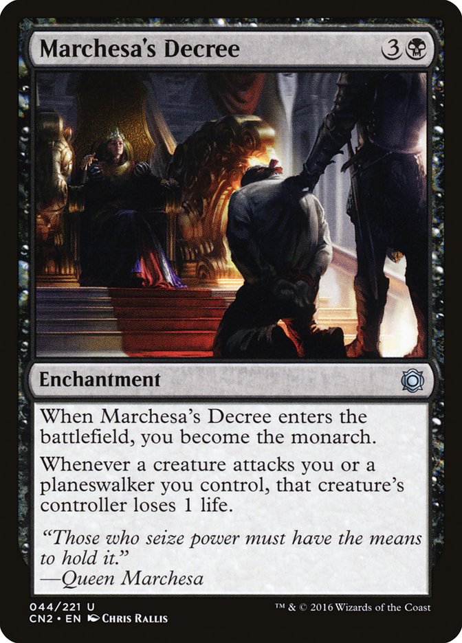 Marchesa's Decree [Conspiracy: Take the Crown] Magic: The Gathering
