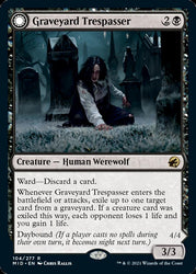 Graveyard Trespasser // Graveyard Glutton [Innistrad: Midnight Hunt] Magic: The Gathering