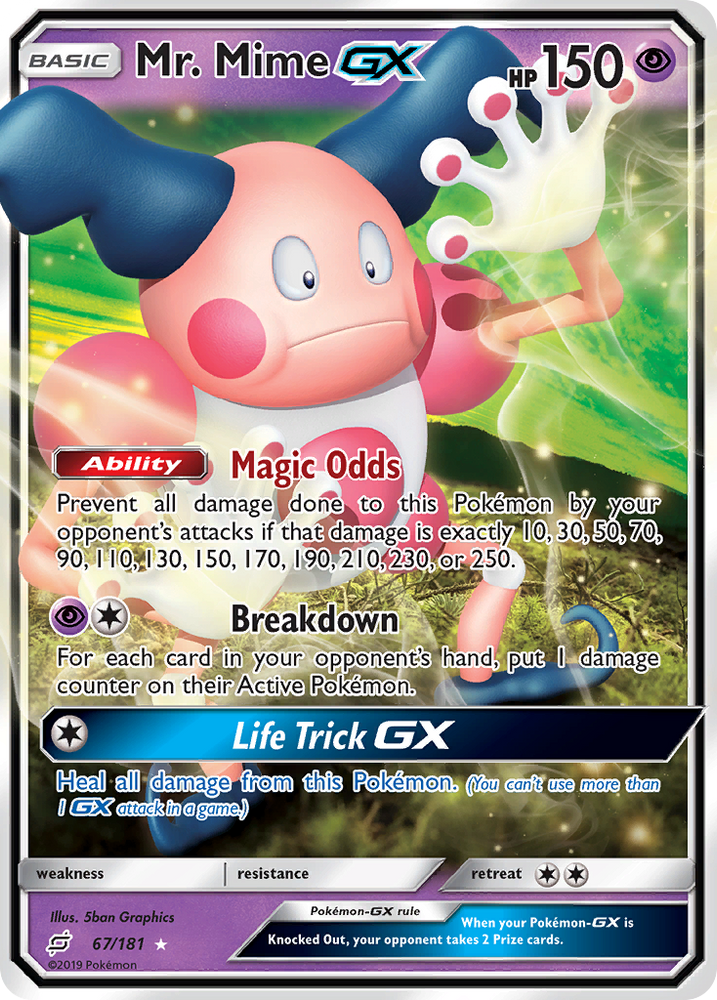 Mr. Mime GX (67/181) [Sun & Moon: Team Up] Pokémon