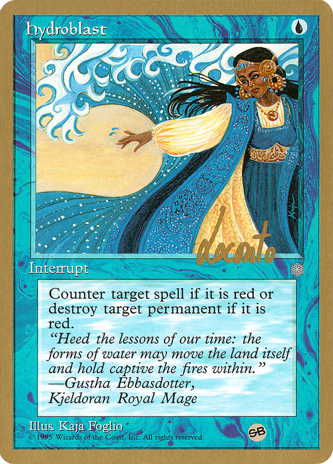 Hydroblast (Michael Loconto) (SB) [Pro Tour Collector Set] Magic: The Gathering