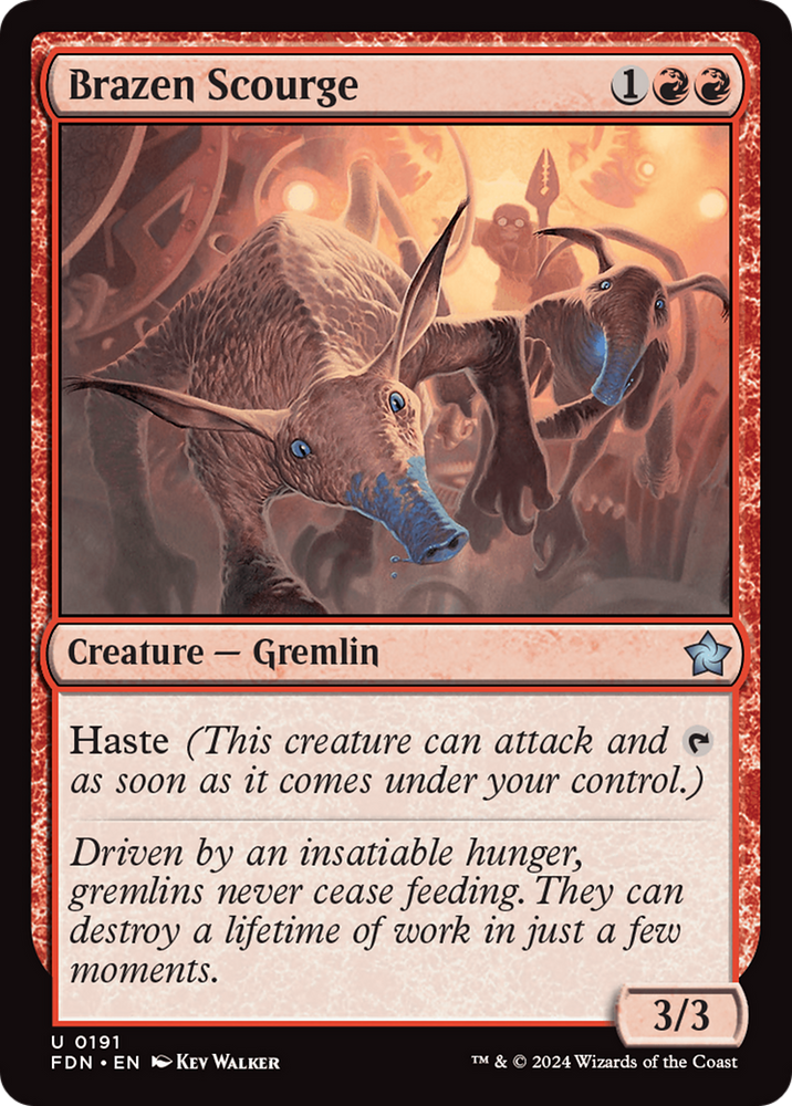 Brazen Scourge [Foundations] Magic: The Gathering