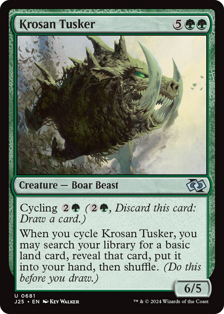 Krosan Tusker [Foundations Jumpstart] Magic: The Gathering