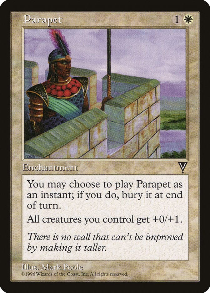 Parapet [Visions] Magic: The Gathering