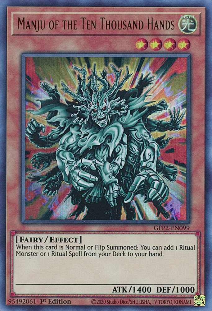 Manju of the Ten Thousand Hands [GFP2-EN099] Ultra Rare - Yugioh Cards For Your TCG Needs!