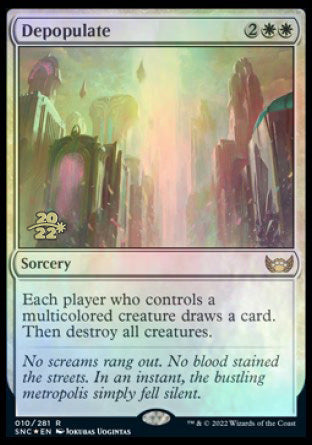 Depopulate [Streets of New Capenna Prerelease Promos] Magic: The Gathering