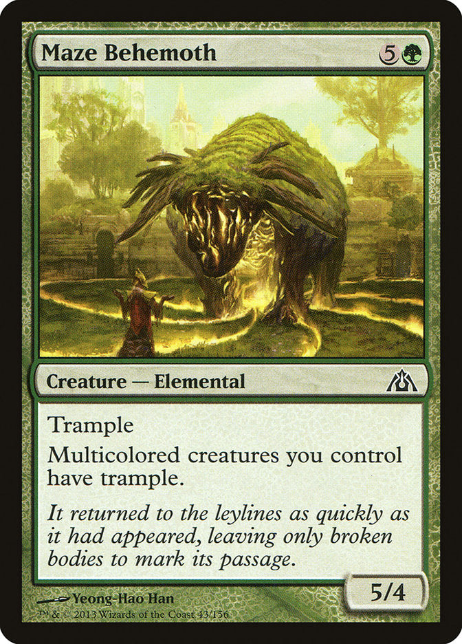 Maze Behemoth [Dragon's Maze] Magic: The Gathering