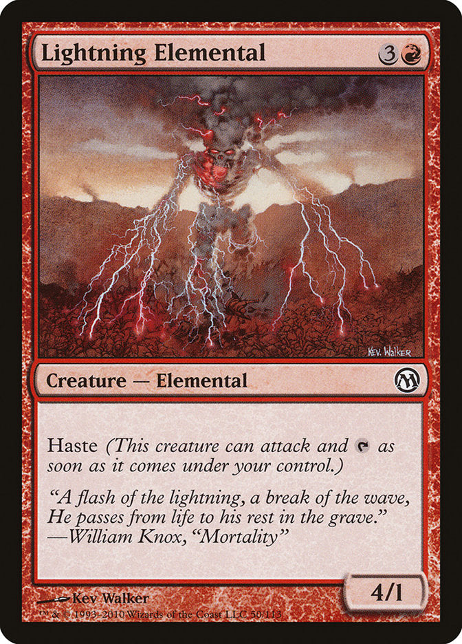 Lightning Elemental [Duels of the Planeswalkers] Magic: The Gathering