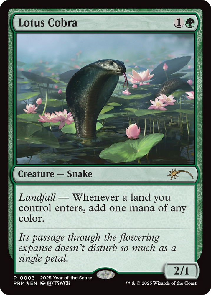 Lotus Cobra (Year of the Snake 2025) [Standard Showdown Promos] Magic: The Gathering