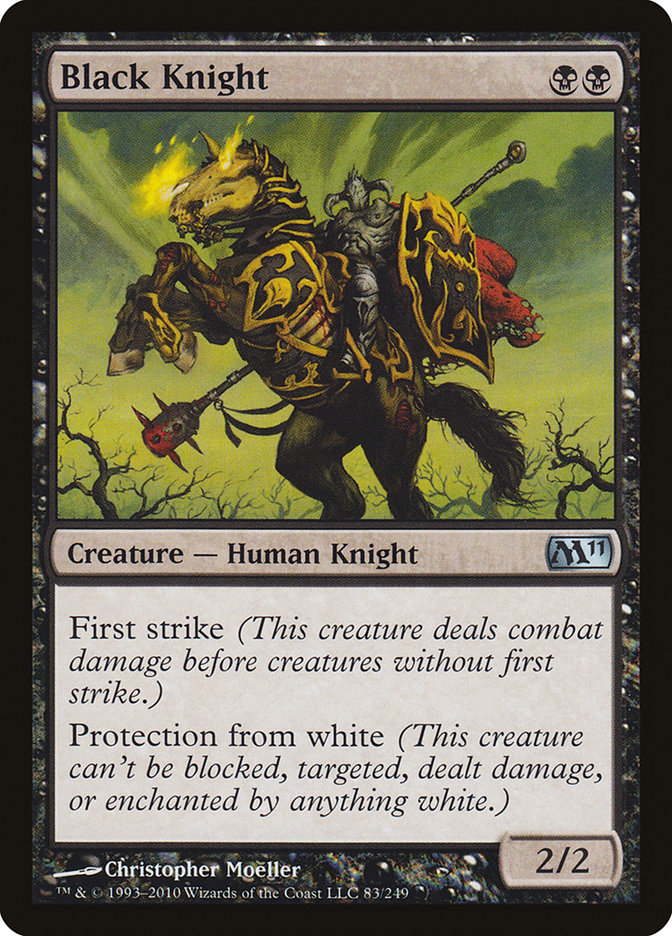 Black Knight [Magic 2011] Magic: The Gathering