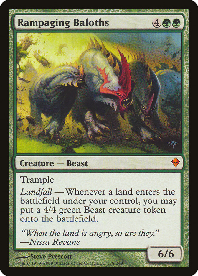 Rampaging Baloths (Oversized) [Oversize Cards] Magic: The Gathering