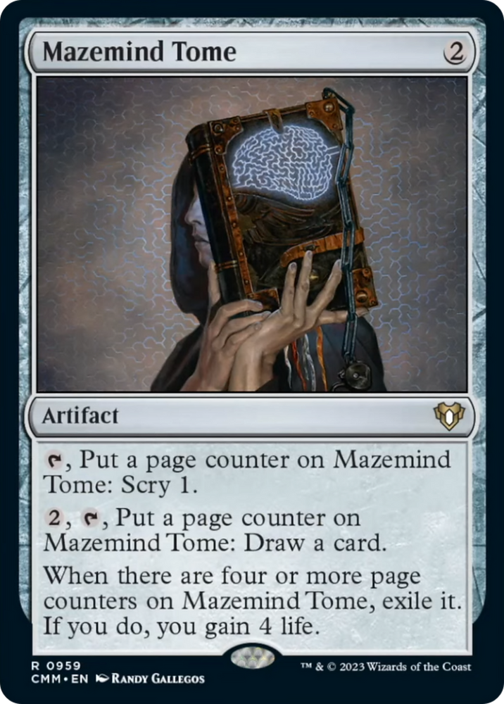 Mazemind Tome [Commander Masters] Magic: The Gathering